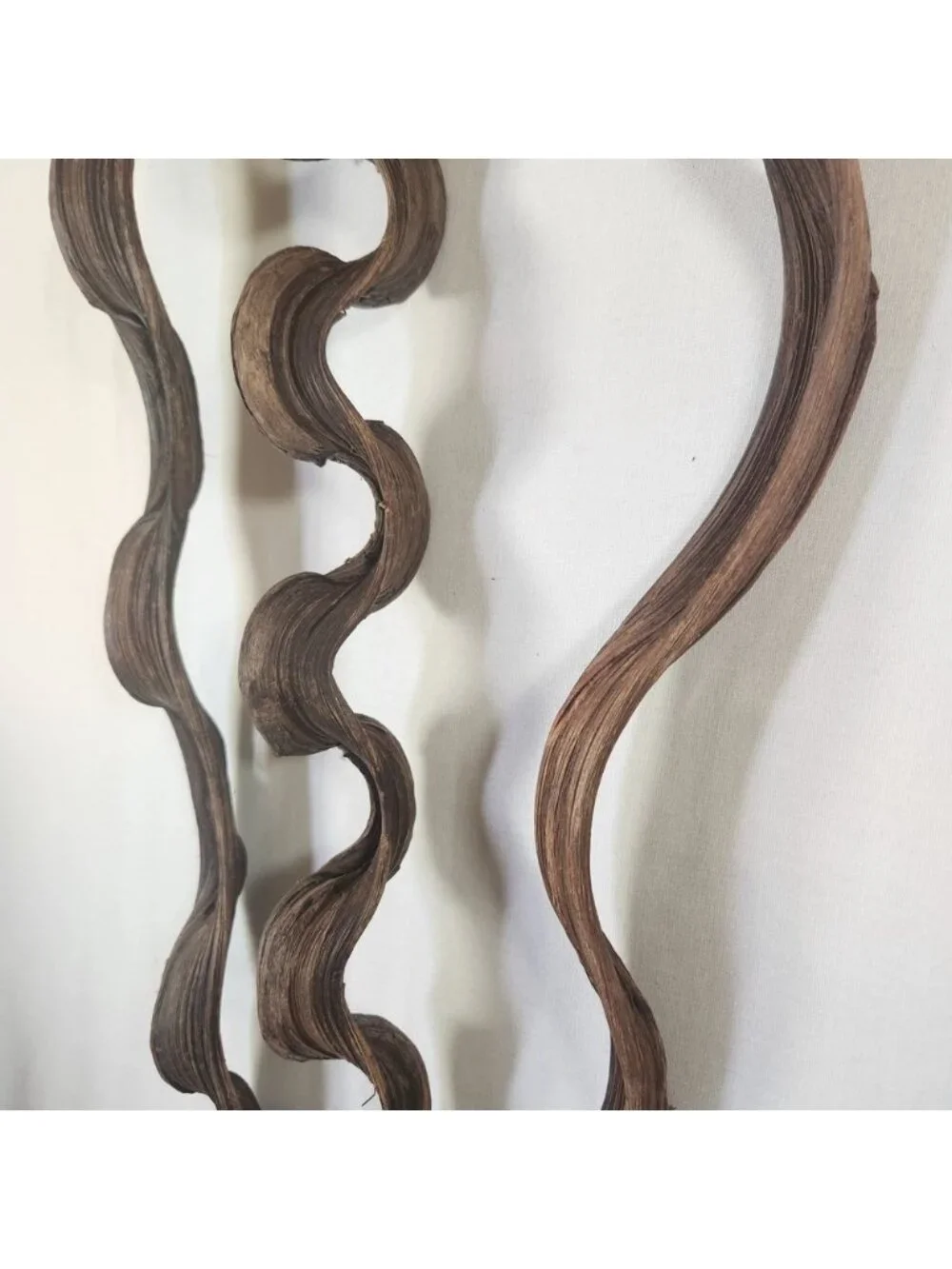 KiwiNatural Dried Decorative Vines Set of 3 Large Twisted Wood Branches 60 Inch